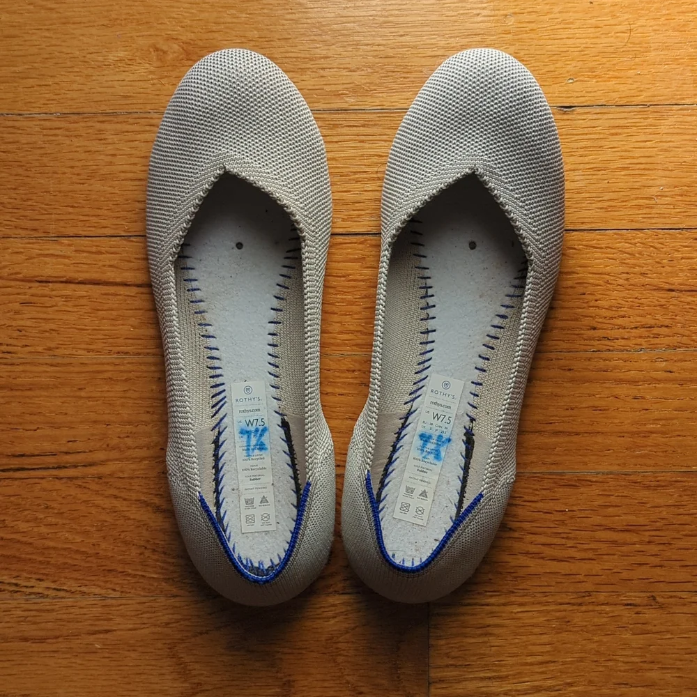 Rothy's The Flat in Birdseye Flax (retired) - Picture 2 of 5